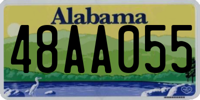 AL license plate 48AA055
