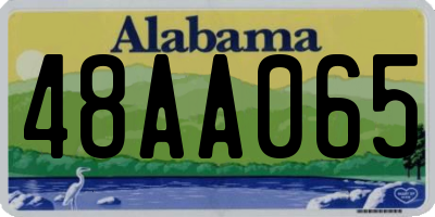 AL license plate 48AA065
