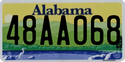 AL license plate 48AA068