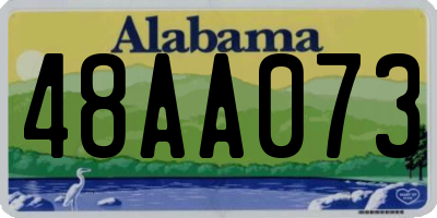 AL license plate 48AA073