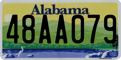 AL license plate 48AA079