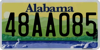 AL license plate 48AA085