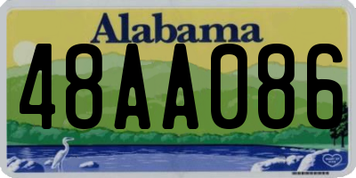 AL license plate 48AA086