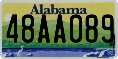 AL license plate 48AA089