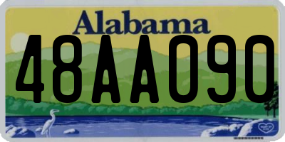 AL license plate 48AA090