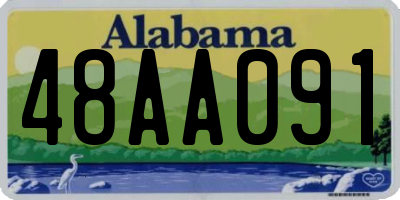 AL license plate 48AA091