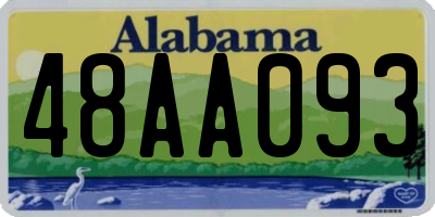 AL license plate 48AA093