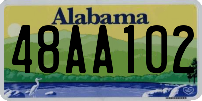 AL license plate 48AA102