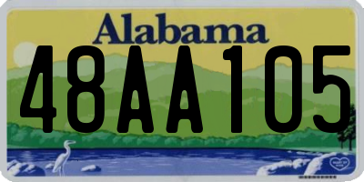 AL license plate 48AA105