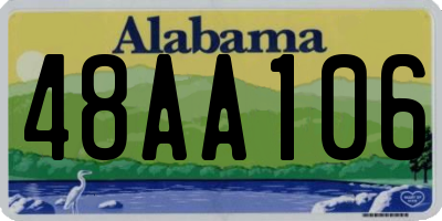 AL license plate 48AA106
