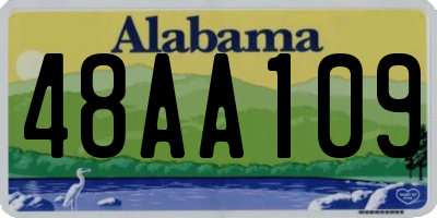 AL license plate 48AA109