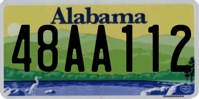 AL license plate 48AA112