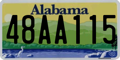 AL license plate 48AA115