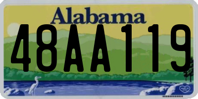 AL license plate 48AA119