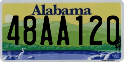 AL license plate 48AA120