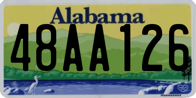 AL license plate 48AA126