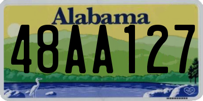 AL license plate 48AA127