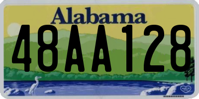 AL license plate 48AA128