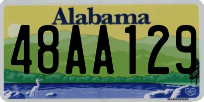 AL license plate 48AA129