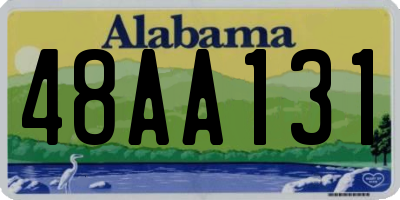 AL license plate 48AA131