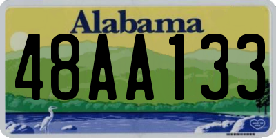 AL license plate 48AA133