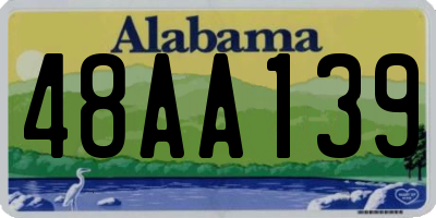 AL license plate 48AA139