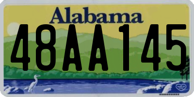 AL license plate 48AA145