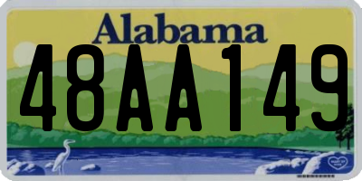 AL license plate 48AA149