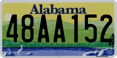 AL license plate 48AA152