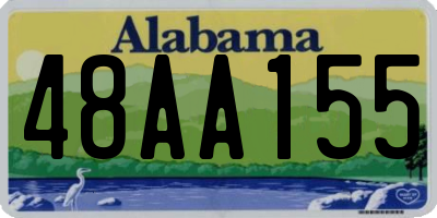 AL license plate 48AA155