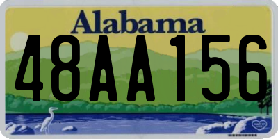 AL license plate 48AA156