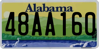 AL license plate 48AA160