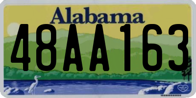 AL license plate 48AA163