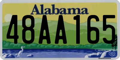 AL license plate 48AA165