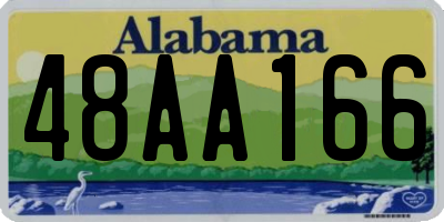 AL license plate 48AA166
