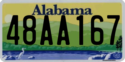 AL license plate 48AA167