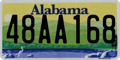 AL license plate 48AA168