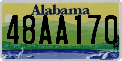 AL license plate 48AA170