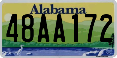 AL license plate 48AA172