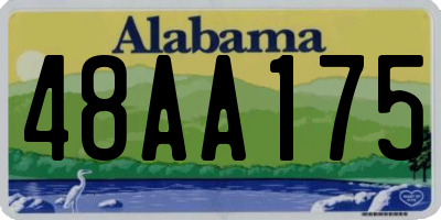 AL license plate 48AA175