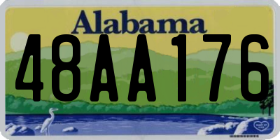 AL license plate 48AA176