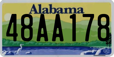 AL license plate 48AA178