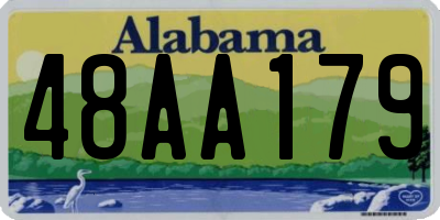 AL license plate 48AA179