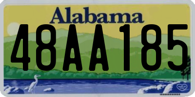 AL license plate 48AA185