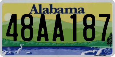 AL license plate 48AA187