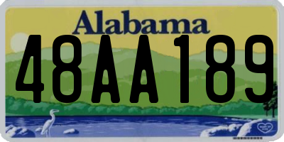 AL license plate 48AA189