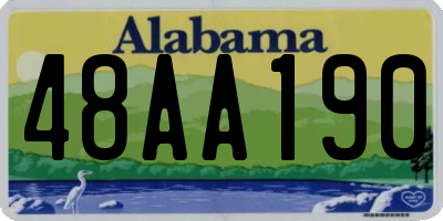 AL license plate 48AA190