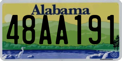 AL license plate 48AA191