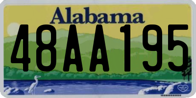 AL license plate 48AA195