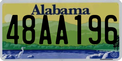 AL license plate 48AA196